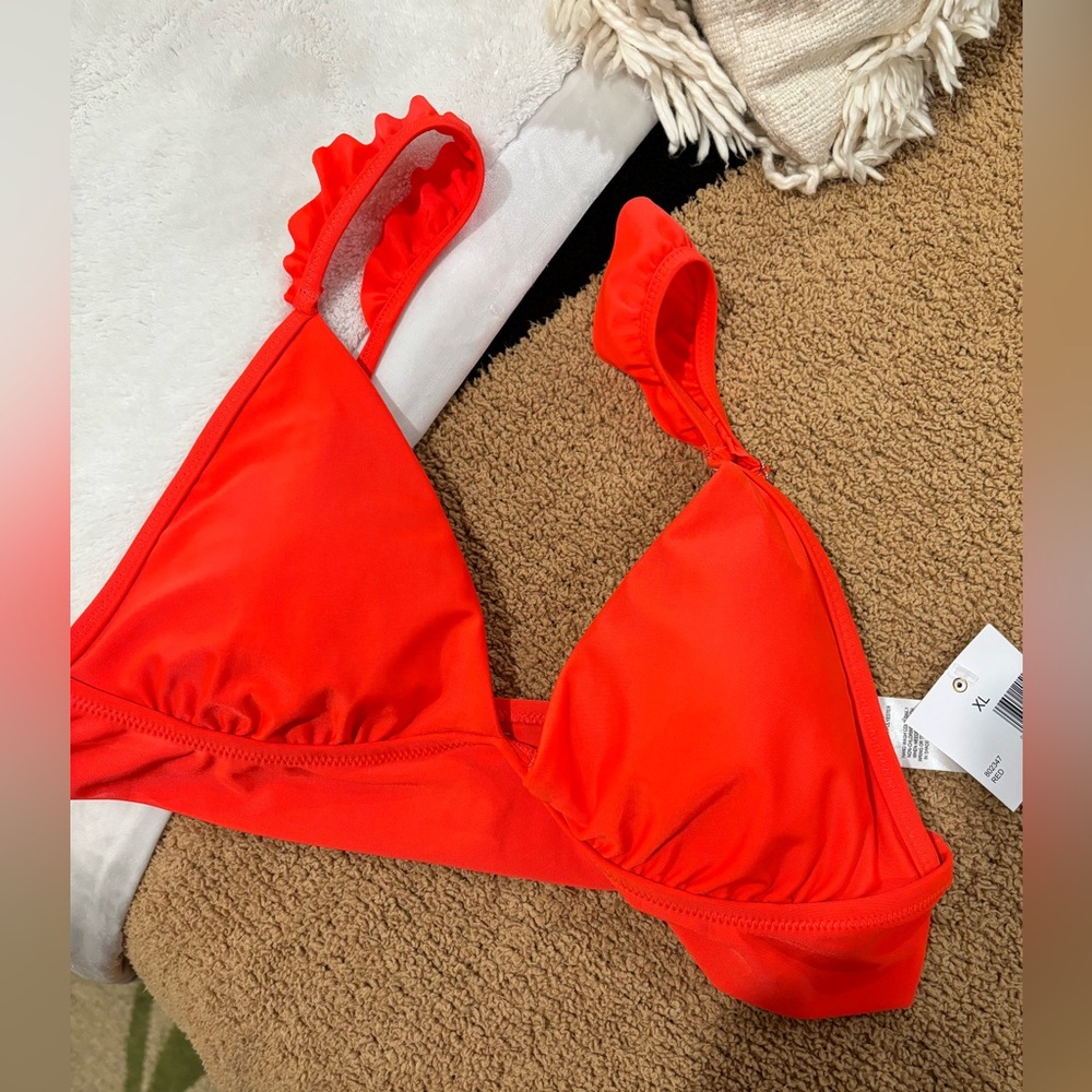 Ruffle bikini top. Cabana by Crown and Ivy